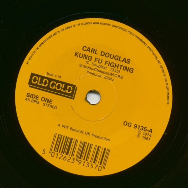 Carl Douglas - Kung Fu Fighting - Run Back (7inch