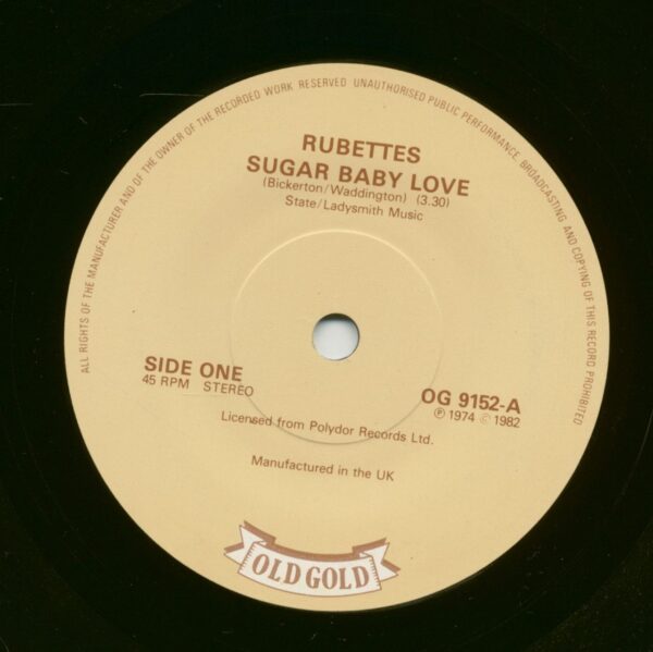 The Rubettes - Sugar Baby Love - I Can Do It (7inch