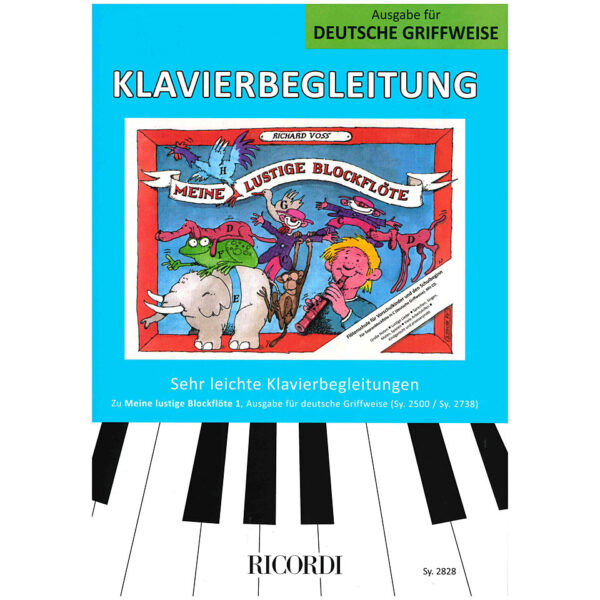 Ricordi Meine lustige Blockflöte Bd.1 Klavierbegleitung dt Lehrbuch