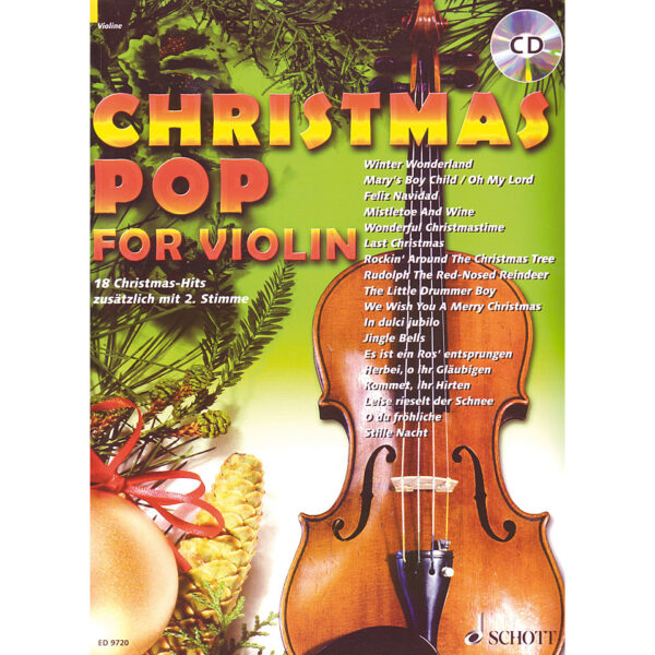 Schott Christmas Pop for Violin Play-Along