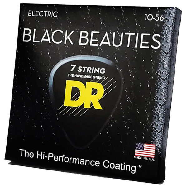 DR Strings Black Beauties BKE7-10 7-String Medium Saiten E-Gitarre