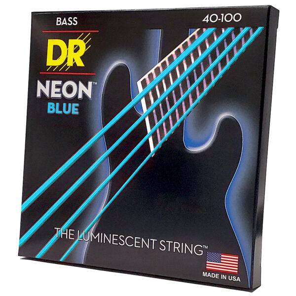 DR Strings Neon Blue NBB-40 Saiten E-Bass