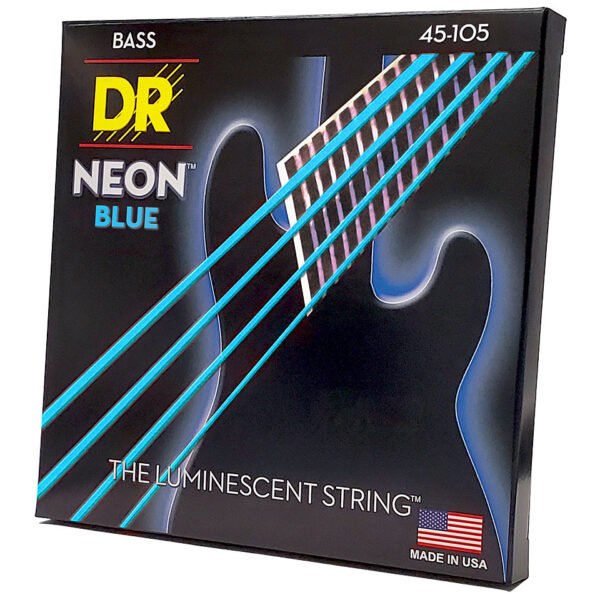 DR Strings Neon Blue NBB-45 Medium Saiten E-Bass