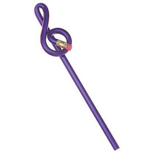 AIM Gifts Pencil Treble Clef Purple Stift