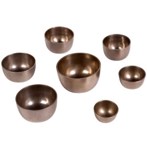 Afroton Cast 7 Pcs. Singing Bowl Chakra Set Klangschale