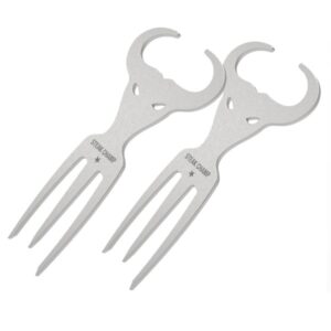 STEAK CHAMP Snack-Gabeln Mini BULL FORK 2er Set