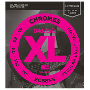 D'Addario ECB 81-5 Chromes .045-132 Saiten E-Bass
