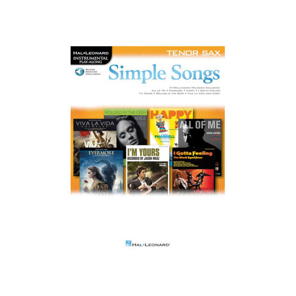 Hal Leonard Simple Songs for Tenor Sax Play-Along