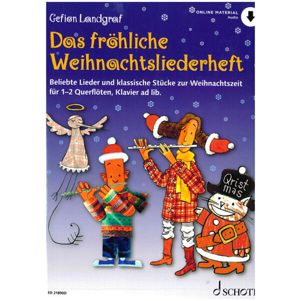 Schott Das fröhliche Weihnachtsliederheft for Flute Notenbuch