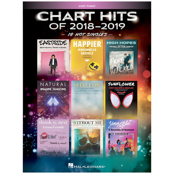 Hal Leonard Chart Hits Of 2018-2019 for Easy Piano Notenbuch