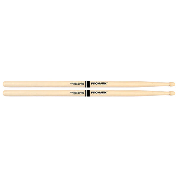 Promark Rebound Balance Hickory 5B Long Acorn Wood Tip Drumsticks