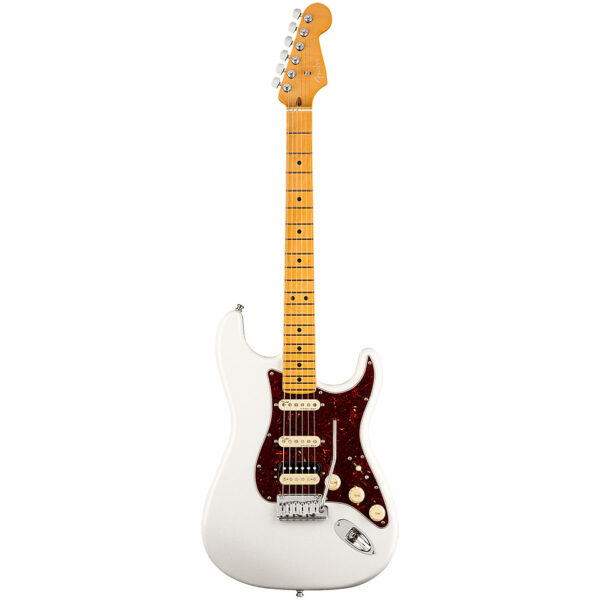 Fender American Ultra Strat HSS MN Arctic Pearl E-Gitarre