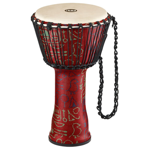 Meinl African 10" Rope Tuned Medium Djembe PADJ1-M-G Pharaoh's Script