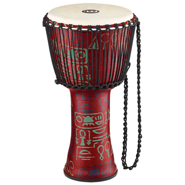 Meinl African 12" Rope Tuned Large Djembe PADJ1-L-G Pharaoh's Script