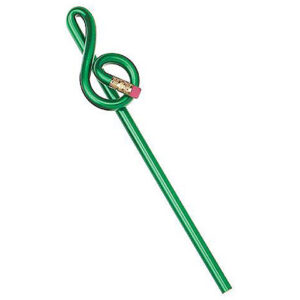 AIM Gifts Pencil Treble Clef Green Stift