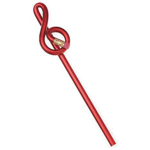 AIM Gifts Pencil Treble Clef Red Stift