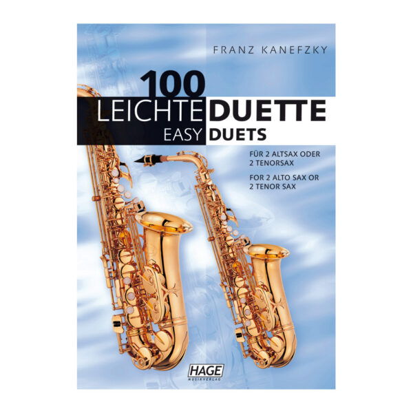 Hage 100 Leichte Duette für 2 Saxophone in Bb Notenbuch