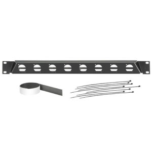 Adam Hall 19" Parts 872230 Angled Rack Panel for 8 x D-TYPE Sockets