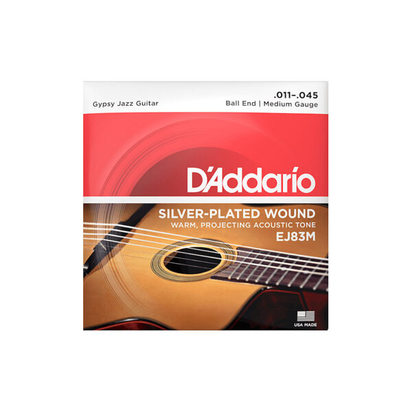 D'Addario EJ83M Gypsy Jazz 11-45 Saiten Westerngitarre