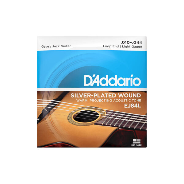 D'Addario EJ84L Gypsy Jazz 10-44 Saiten Westerngitarre