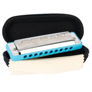 Cascha Ocean Rock Blues Harmonica A (blue) Richter-Mundharmonika