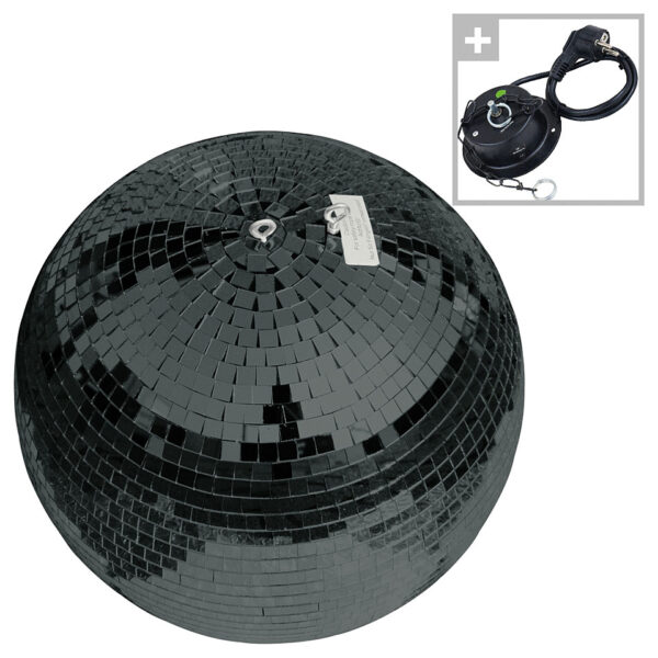 Musik Produktiv black disco ball 30 cm pack Discokugel