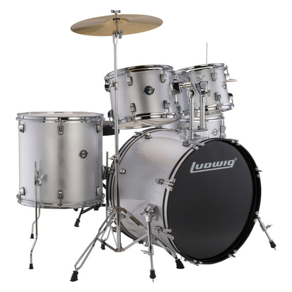 Ludwig Accent DRIVE 22" Silver Complete Set Schlagzeug