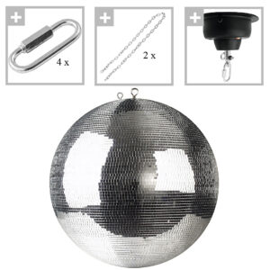 Musik Produktiv silver disco ball 40cm pack Discokugel