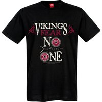 Vikings Valhalla Vikings Fear No One Herren T-Shirt schwarz