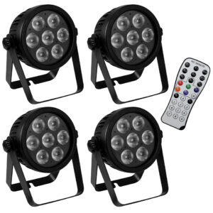 Eurolite LED 4C-7 Silent Slim Spot 4pack LED-Leuchte