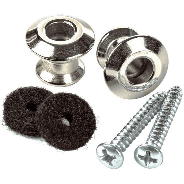 Dunlop Straplok Strap Button Set nickel Endpin