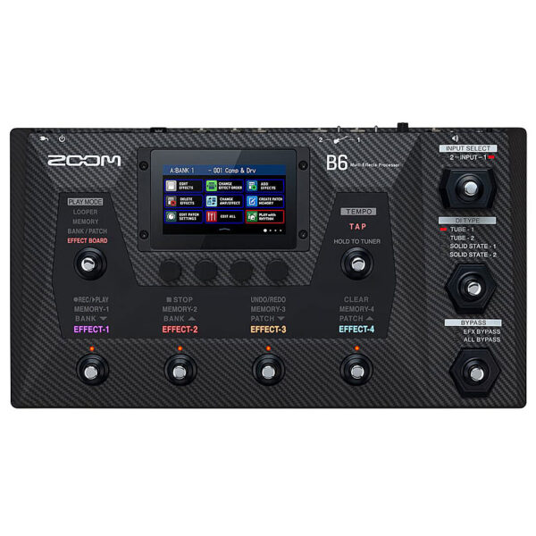 Zoom B6 Multi-Effects Processor for Bass Multieffektgerät E-Bass