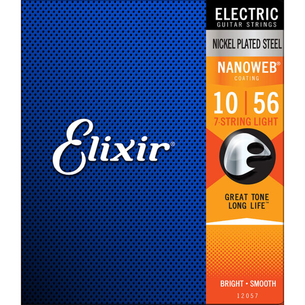 Elixir Nanoweb 7-String Light .010-056 Saiten E-Gitarre