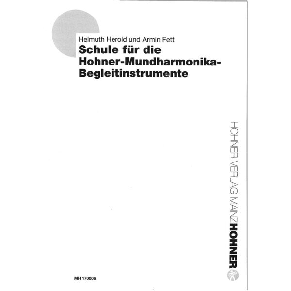 Hohner Schule für die Hohner Mundharmonika - Begleitinstr Lehrbuch