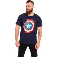 Marvel Captain America Sign T-Shirt navy