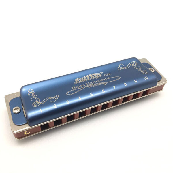 Easttop Blues Harp T008K Blue in G Richter-Mundharmonika