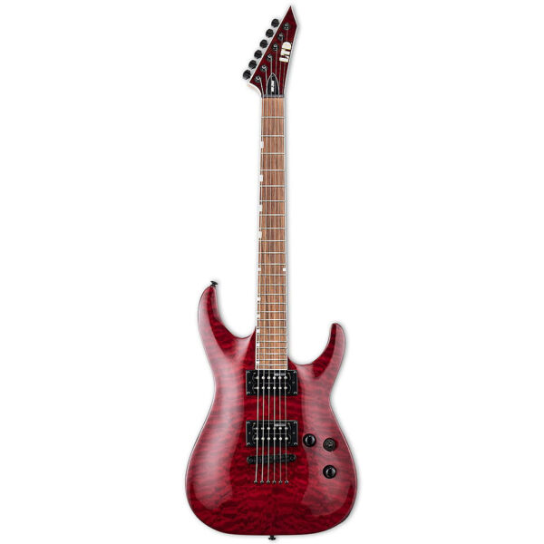 ESP Ltd MH-200QM NT STBC See thru Black Cherry E-Gitarre