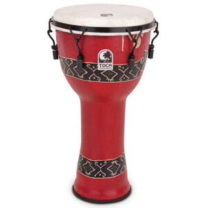 Toca Percussion Freestyle Mechanically Tuned Djembe 12" Bali Red