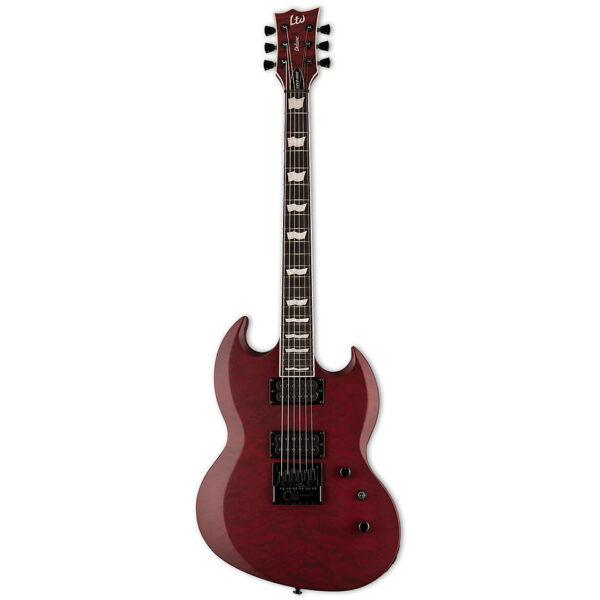 ESP Ltd VIPER-1000 ET QM See Thru Black Cherry Satin