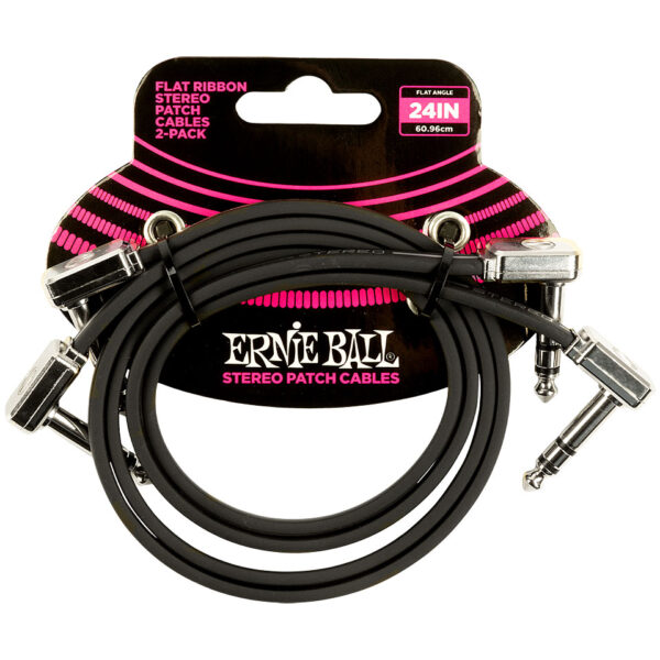 Ernie Ball EB6406 TRS flach 60 cm 2er Pack Patchkabel