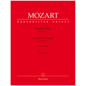 Bärenreiter Mozart Sonate für Klavier A-Dur KV 331 Notenbuch