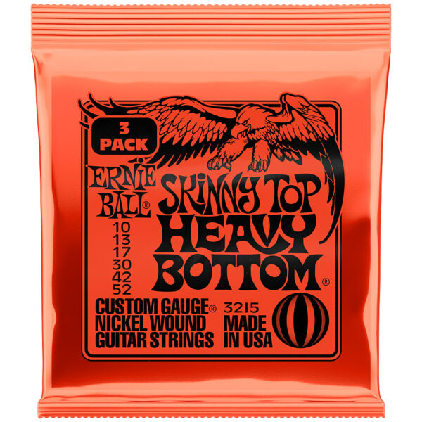 Ernie Ball Skinny Top Heavy Bottom Slinky EB3215 3 Pack Saiten