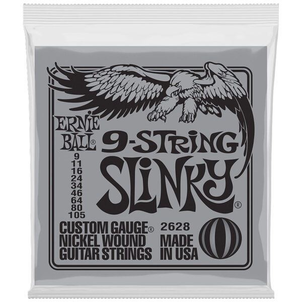 Ernie Ball 9 String Slinky EB2628 .010-105 Saiten E-Gitarre