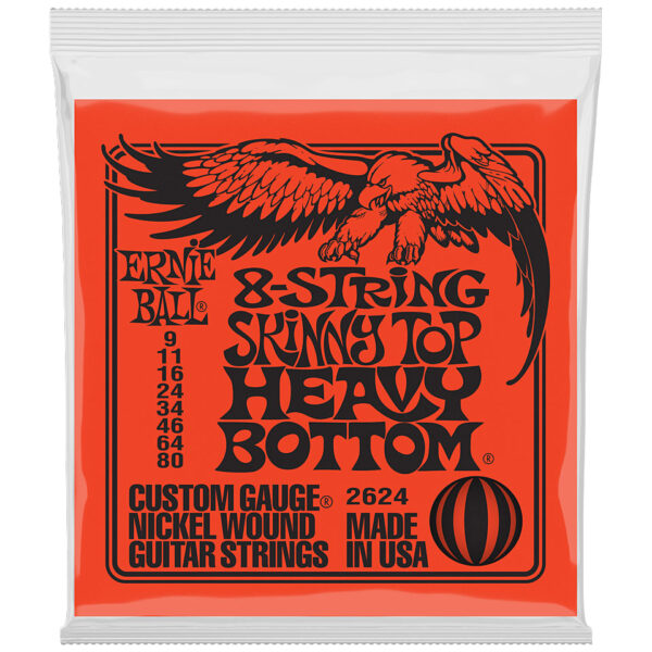 Ernie Ball 8-String Skinny Top Heavy Bottom EB2624 009-80 Saiten