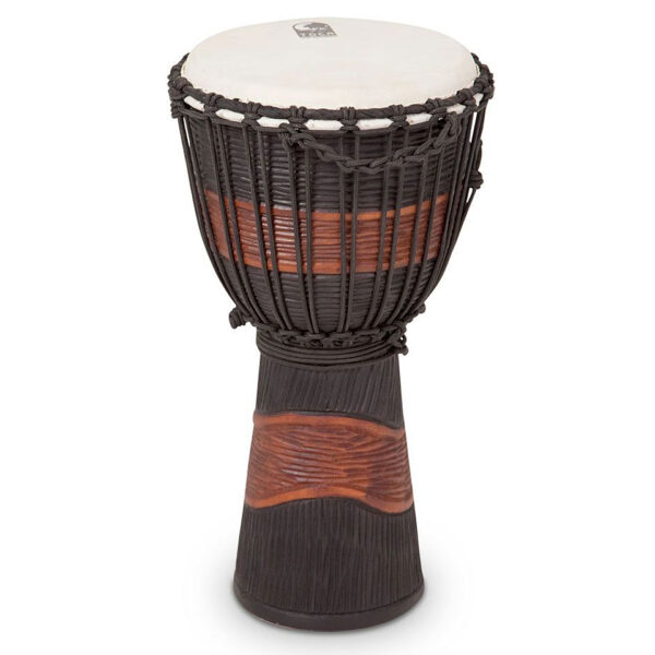 Toca Percussion Street 10" Brown & Black Stain Medium Djembe TSSDJ-MB