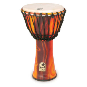 Toca Percussion Freestyle Rope Tuned 10" Djembe Fiesta Red SFDJ-10F