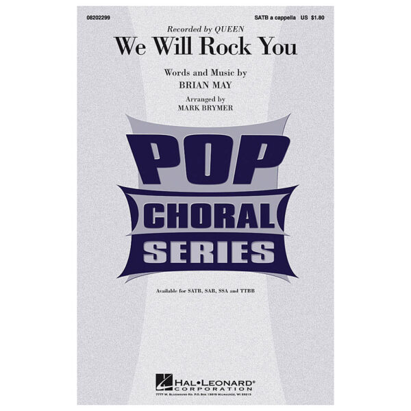 Hal Leonard We Will Rock You Chornoten