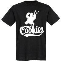 Sesamstrasse Cookie Night Fridge Finder Herren T-Shirt schwarz