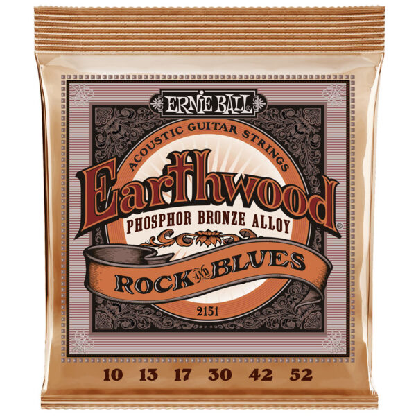 Ernie Ball Earthwood Rock and Blues Phosphor Bronze 2151 .010-052