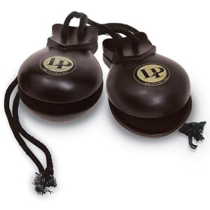 Latin Percussion LP432 Ebony Castanets Double Handheld Pair